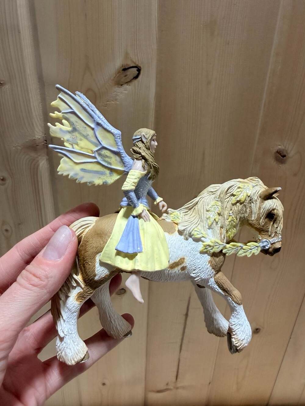 Schleich Bayala Sun Elf Fairy Sera Riding on Horse Figures Retired 2006